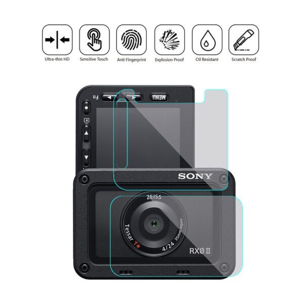 Cường lực Sony Rx0 II / Rx0 Full màn hình 2 mặt Puluz