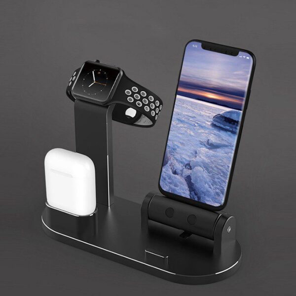 Kệ đỡ nhôm CNC Apple watch - iPhone - Airpod