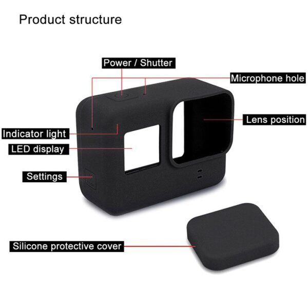 Ốp bảo vệ GoPro 7 / 6 / 5 / New Hero Silicone Puluz chính hãng