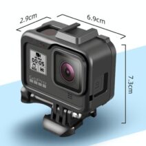 Khung bảo vệ GoPro 8 tích hợp khe gắn LED MIC