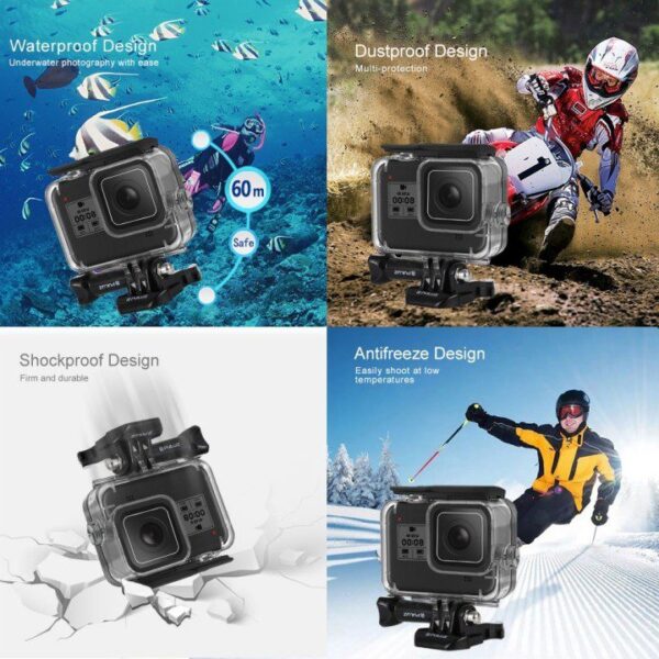 Hộp chống nước GoPro 8 Puluz chính hãng