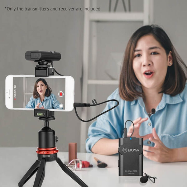 Mic thu âm không dây cho điện thoại và máy ảnh BOYA BY-WM4 Pro-K1