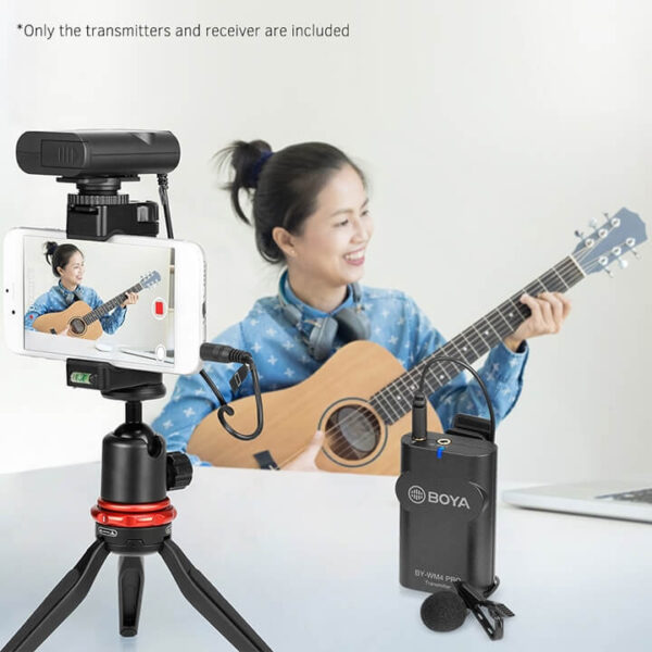 Mic thu âm không dây cho điện thoại và máy ảnh BOYA BY-WM4 Pro-K1