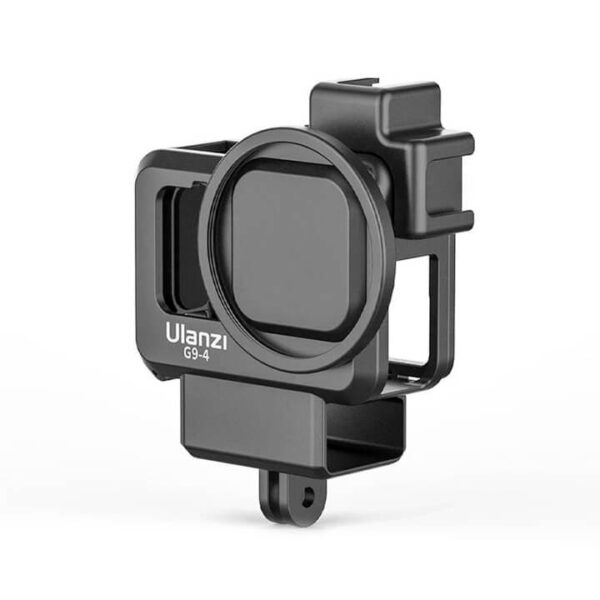 Khung GoPro 9 có khe gắn adapter Mic LED Ulanzi G9-4