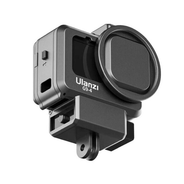 Khung GoPro 9 có khe gắn adapter Mic LED Ulanzi G9-4