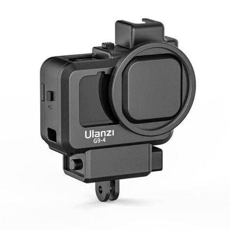 Khung GoPro 9 có khe gắn adapter Mic LED Ulanzi G9-4