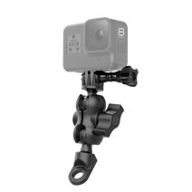 Giá đỡ GoPro lên chân kính xe máy xoay 360 độ Telesin
