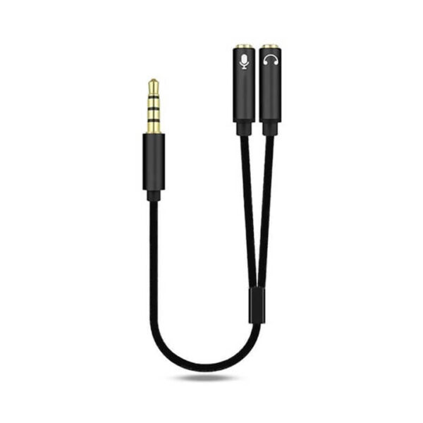 Cáp chia cổng mic và tai nghe 3.5mm cho điện thoại