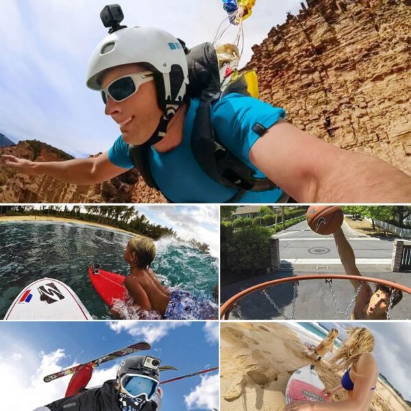 Bộ 2 Đế và Miếng Dán Gắn Nón GoPro và Action Cam Puluz