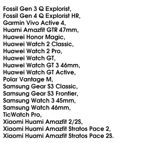 Dây cao su 22mm Samsung Watch 3 45mm / Huawei GT 3 46mm