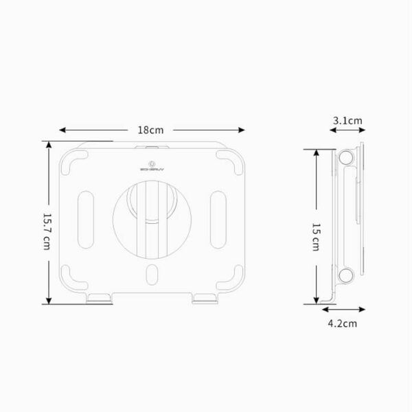 Kệ đỡ máy tính bảng xoay 360 độ Boneruy L04mini