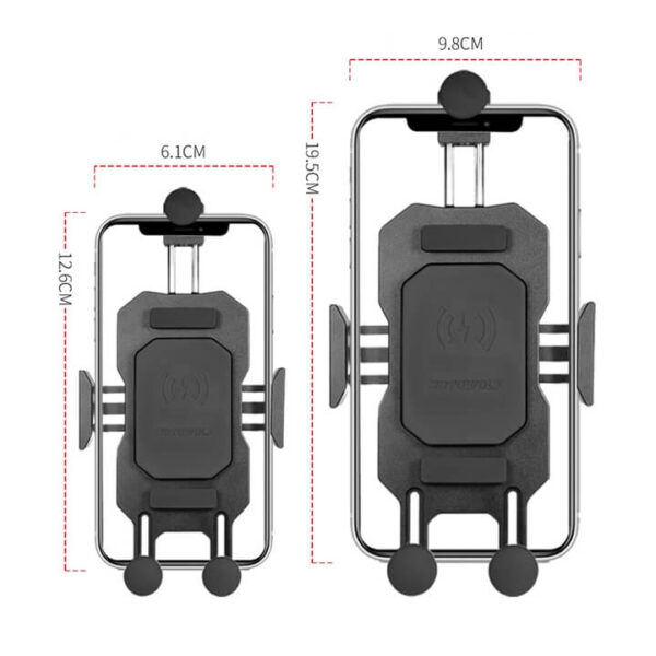 Giá đỡ điện thoại gắn ghi đông nhôm CNC MOTOWOLF