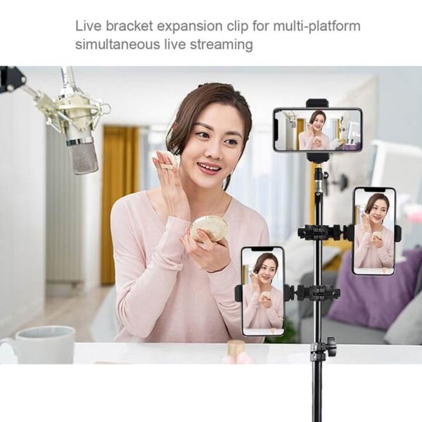 [454] Bộ kẹp gắn điện thoại và phụ kiện lên thân tripod Puluz - Metroshop