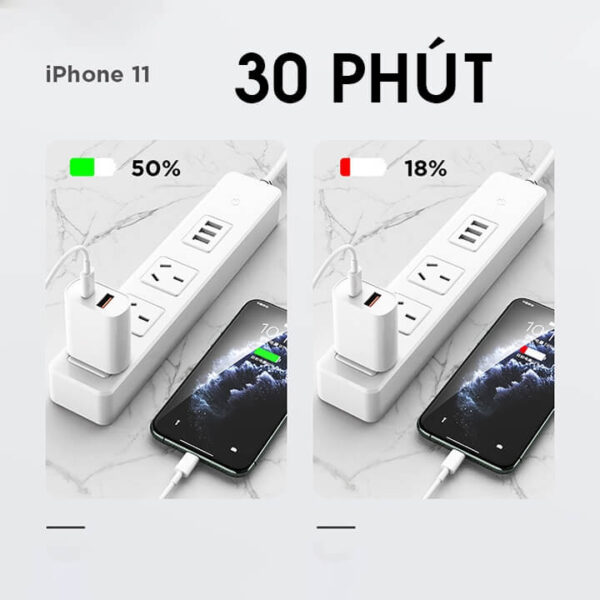 [468] Bộ sạc nhanh QC 3.0 PD 18W iPhone Remax RP-U37 - Metroshop