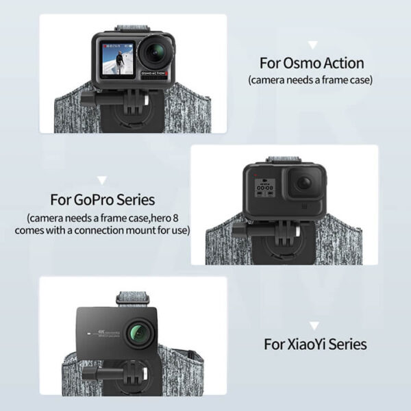 [114] Dây đeo đầu GoPro và Action Cam Double Mount Telesin - Metroshop