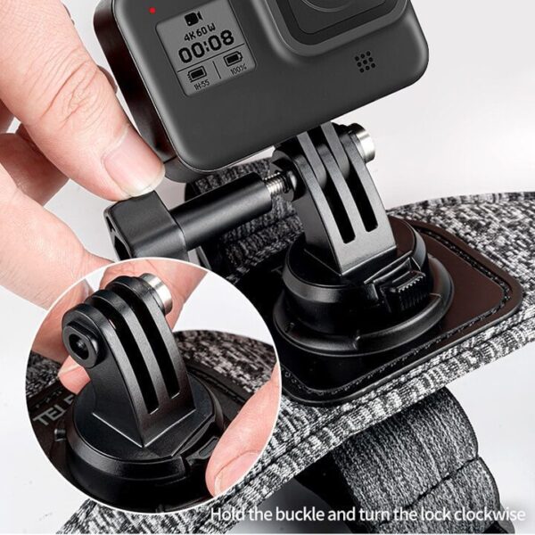 [114] Dây đeo đầu GoPro và Action Cam Double Mount Telesin - Metroshop