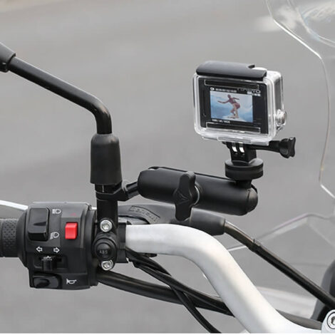 [615] Giá đỡ GoPro - Action Cam lên chân kính xe máy Motowolf - Metroshop
