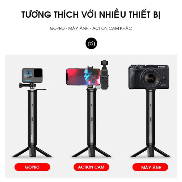 [567] Gậy tích hợp pin GoPro và máy ảnh Ulanzi UURIG A0010 - Metroshop