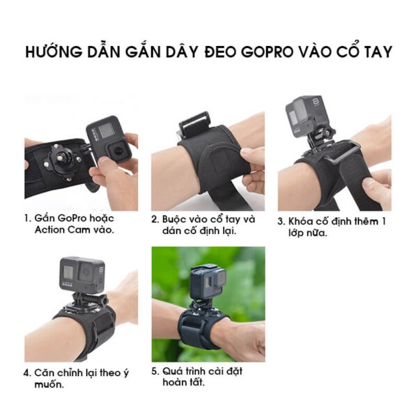 [323] Dây đeo cổ tay GoPro và Action Cam Kingma - Metroshop