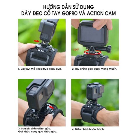 [323] Dây đeo cổ tay GoPro và Action Cam Kingma - Metroshop