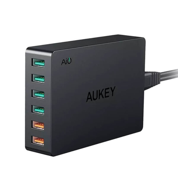 [591] Củ sạc 6 cổng Aukey PA-T11 tổng công suất 60W - Metroshop