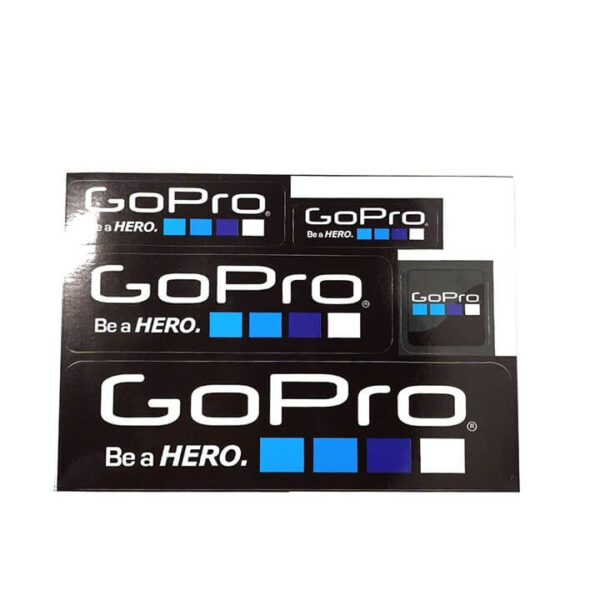 [50] Bộ tem dán Logo GoPro (Nền đen / Nền trắng) - Metroshop