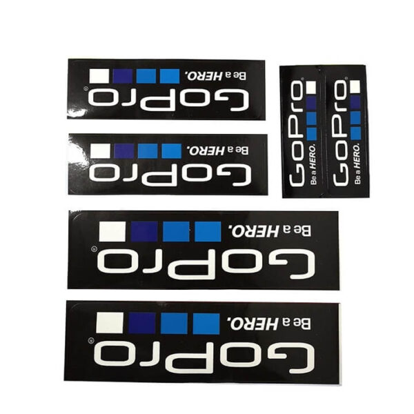 [50] Bộ tem dán Logo GoPro (Nền đen / Nền trắng) - Metroshop