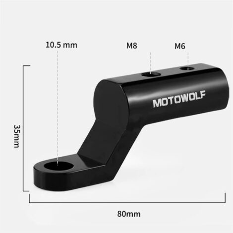 [822] Chân giả ghi đông gắn chân kính Motowolf - Metroshop