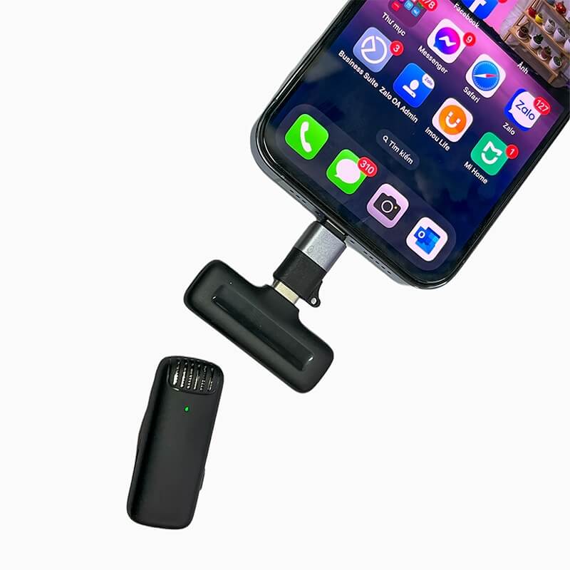 [477] Đầu chuyển mic Type-C sang iPhone (Lightning) - Metroshop