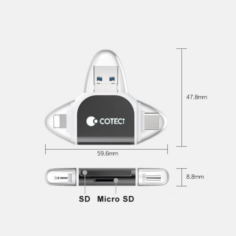 [200] Đầu đọc thẻ đa năng Coteci (SD / MicroSD) - Metroshop