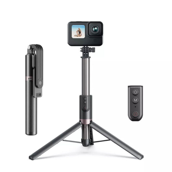 [473] Gậy tích hợp Remote GoPro và Điện Thoại Telesin 1.3M - Metroshop