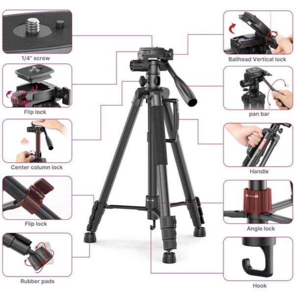 [02] Tripod quay từ trên xuống Ulanzi U-SELECT VT02 - Metroshop