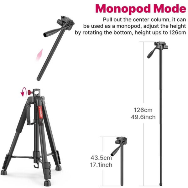 [02] Tripod quay từ trên xuống Ulanzi U-SELECT VT02 - Metroshop