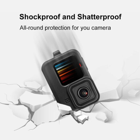 [356] Ốp bảo vệ GoPro 10 / 9 kèm nắp pin sạc Puluz - Metroshop