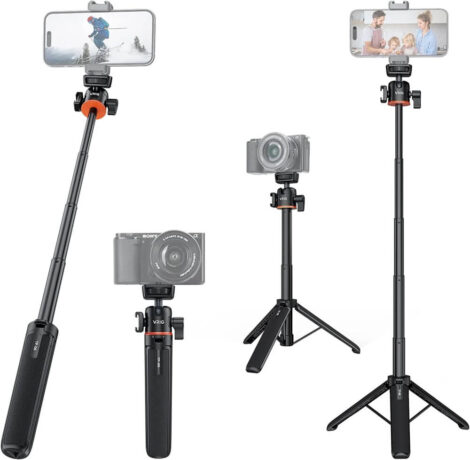 [01] Tay cầm Vlog máy ảnh và điện thoại VRIG TP-06 - Metroshop