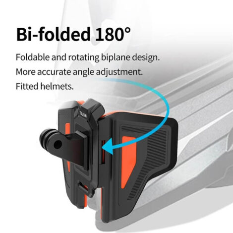 [382] Bộ gắn GoPro và Action Cam lên cằm mũ bảo hiểm Fullface - Metroshop