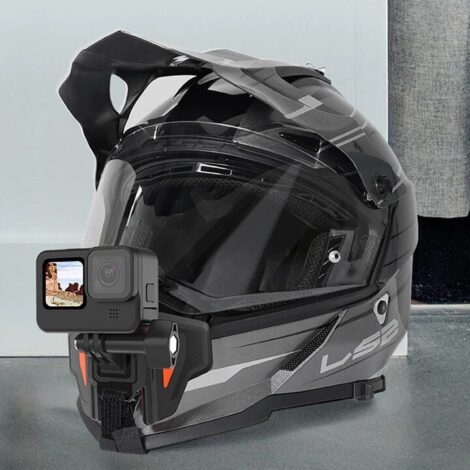 [382] Bộ gắn GoPro và Action Cam lên cằm mũ bảo hiểm Fullface - Metroshop