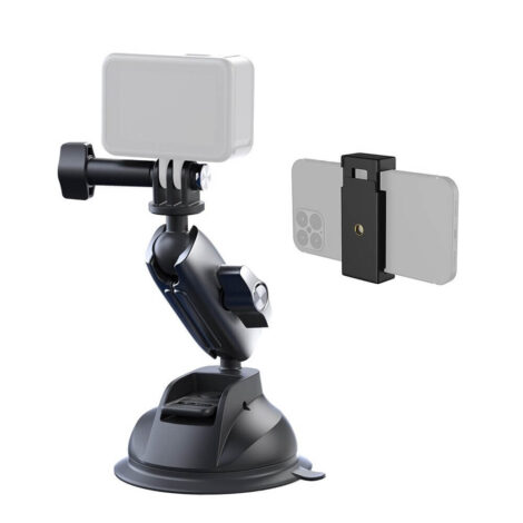 [197] Giá Đỡ GoPro Action Cam Điện Thoại Hít Kính Telesin - Metroshop