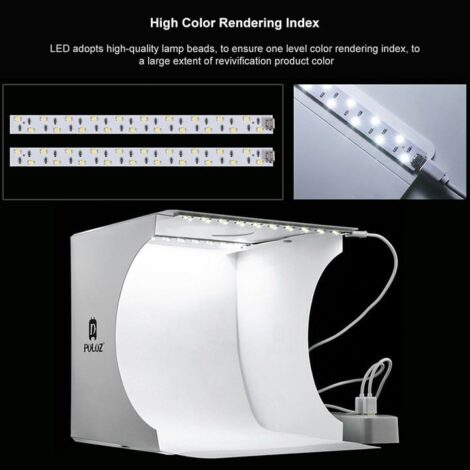 [426] Hộp chụp sản phẩm mini tích hợp đèn LED Puluz - Metroshop