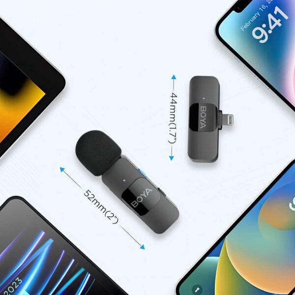 [360] Mic không dây 2 người cho điện thoại BOYA BY-V2 / V20 - Metroshop