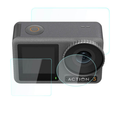 [743] Cường lực DJI Osmo Action 4 / 3 Puluz (Camera / 2 màn hình) - Metroshop