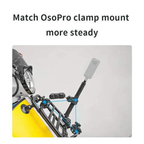 [708] Kẹp gắn gậy insta360 xe moto Osopro - Metroshop