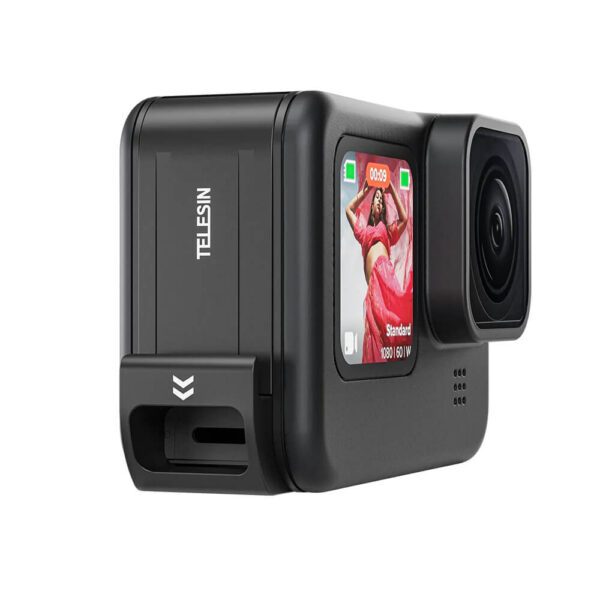 [542] Nắp pin GoPro 12 / 11 có khe cắm sạc Telesin - Metroshop