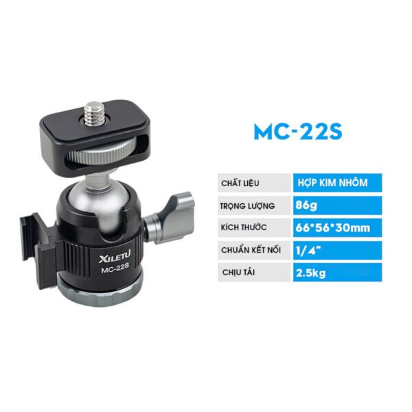 [286] Tripod mini Vlog cho máy ảnh Xiletu XT18S +MC22S - Metroshop