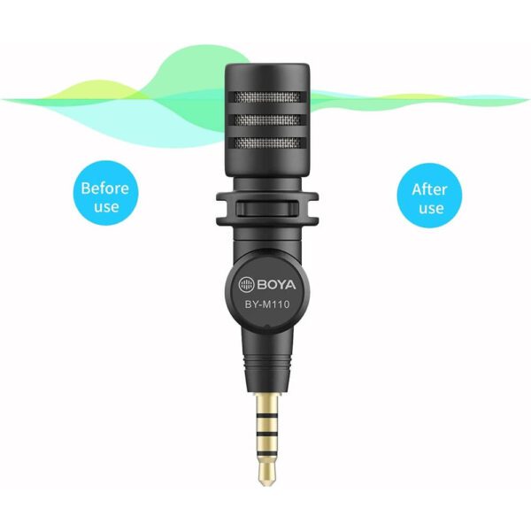 [924] Mic thu âm điện thoại cổng 3.5mm BOYA BY-M110 - Metroshop