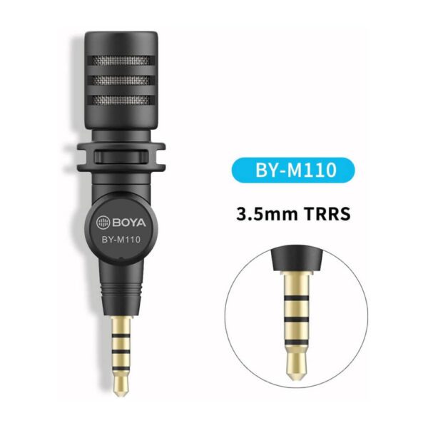 [924] Mic thu âm điện thoại cổng 3.5mm BOYA BY-M110 - Metroshop