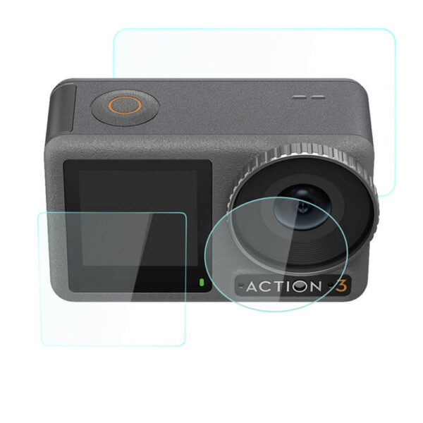 [743] Cường lực DJI Osmo Action 5 Pro / 4 / 3 Puluz (Camera / 2 màn hình) - Metroshop