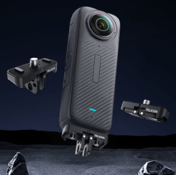 [587] Ngàm chuyển insta360 X4 sang GoPro - Osmo Action Telesin - Metroshop