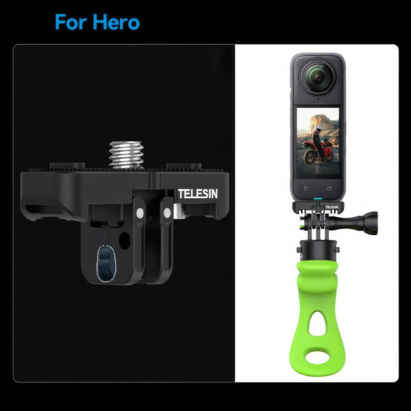 [587] Ngàm chuyển insta360 X4 sang GoPro - Osmo Action Telesin - Metroshop