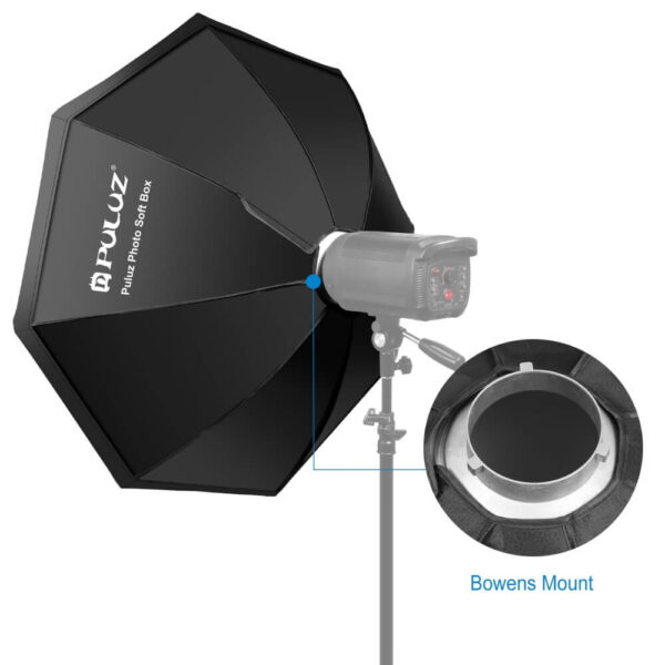 [790] Softbox bát giác Octagon 95cm Puluz ngàm Bowens - Metroshop